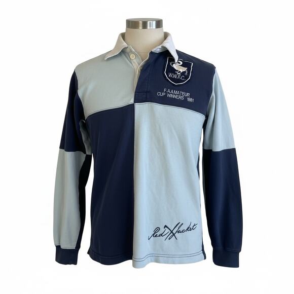 Red Jacket Other - Red Jacket Pikwakwad Men’s Rugby Shirt Size 4 Navy Blue Heritage Polo